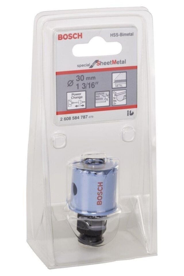 Bosch Sheet Metal Panç Otomatik Adaptörlü 30mm