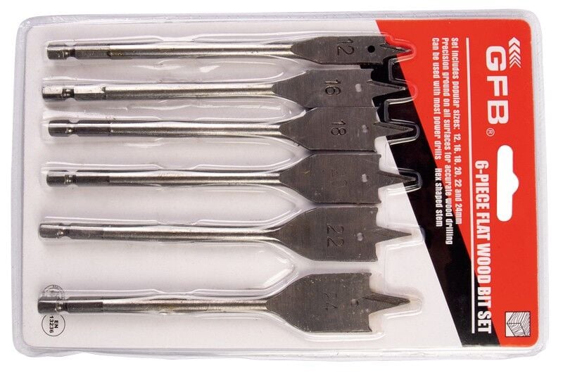 Yaprak Matkap Ucu Seti 6 Parça 12-16-18-20-22-24mm (2171)