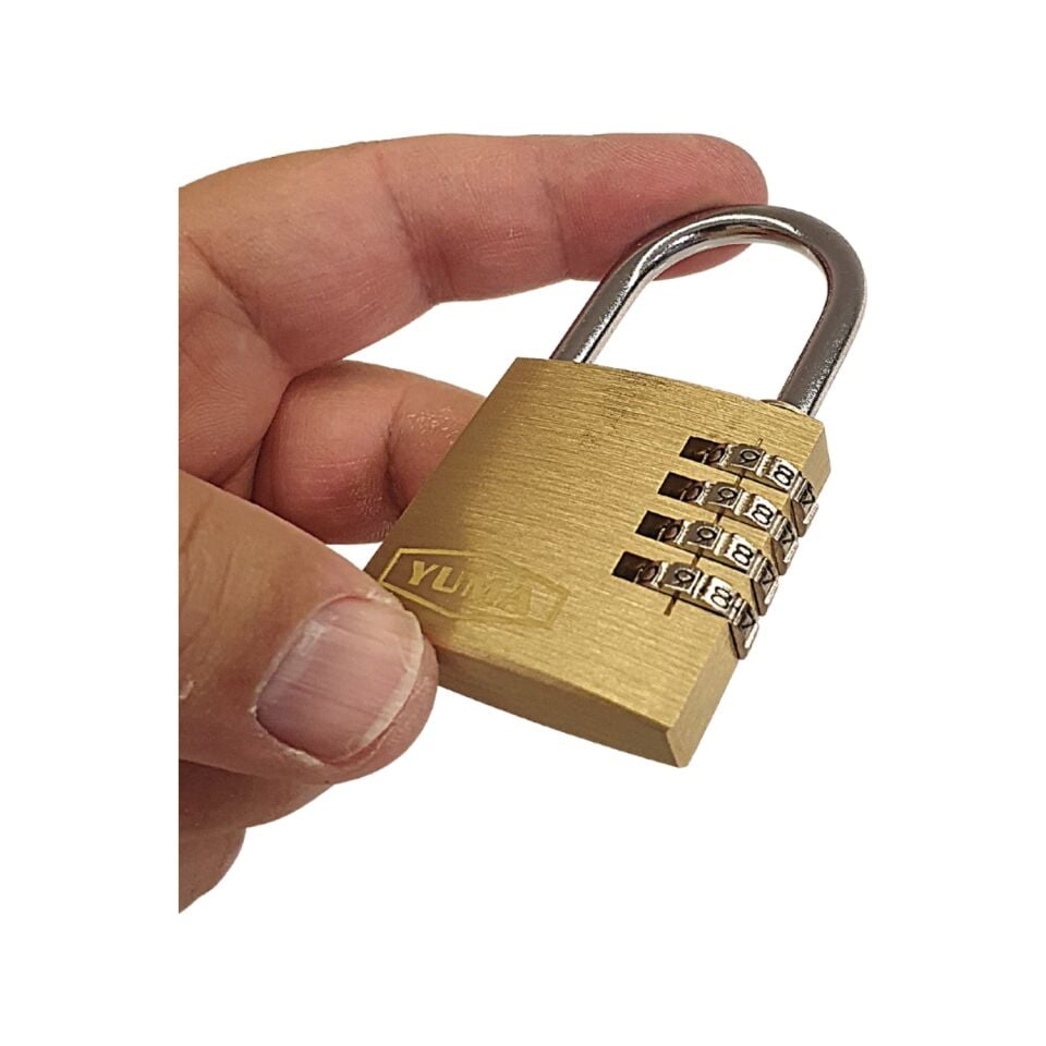 Yuma Pirinç Şifreli Asma Kilit 40mm