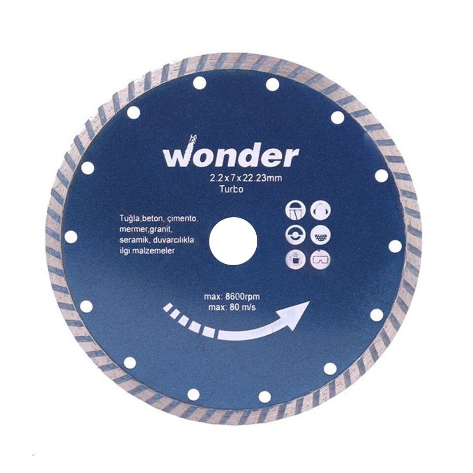 Wonder Elmas Testere Sürekli 180mm