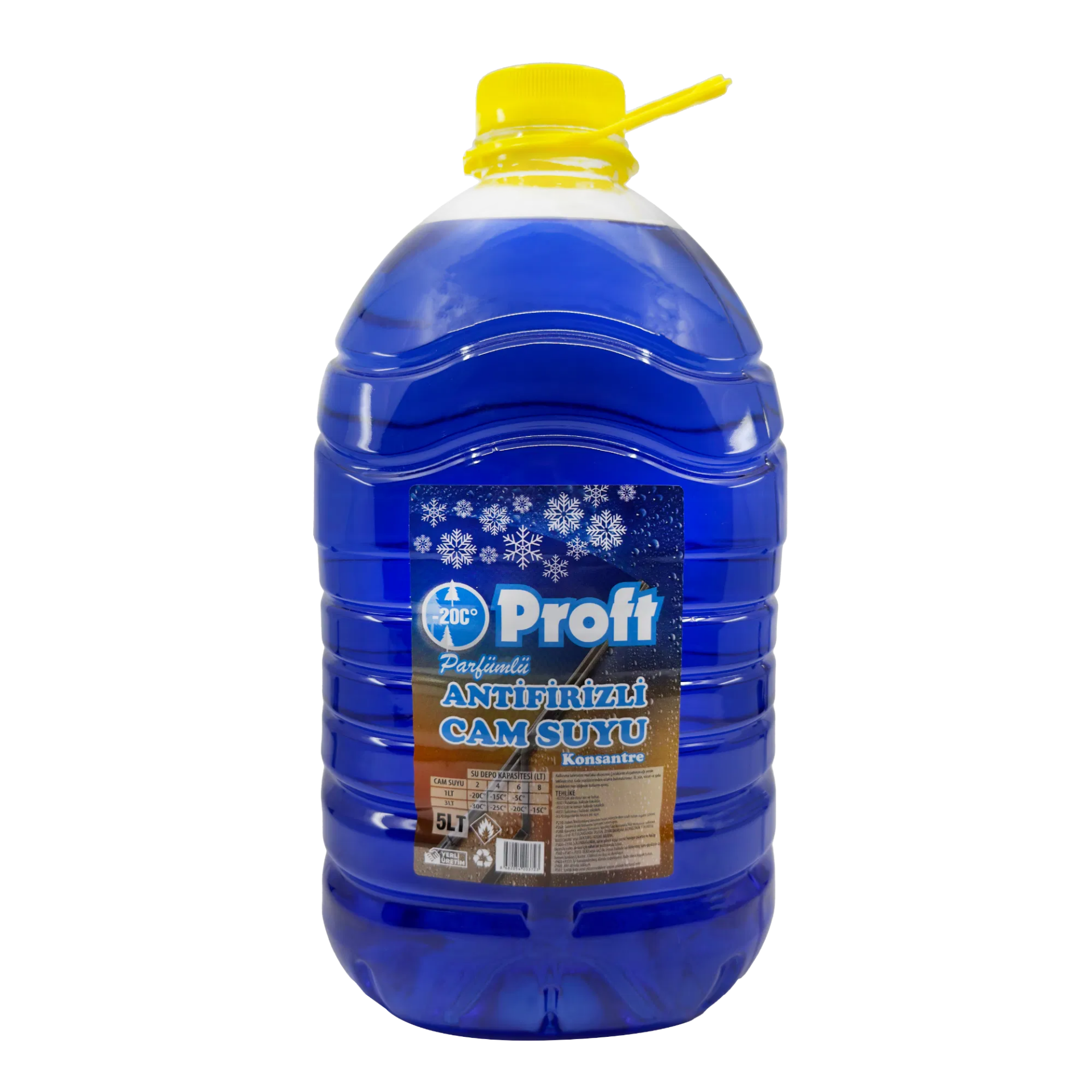 Proft Antifrizli Oto Cam Suyu 5 Lt