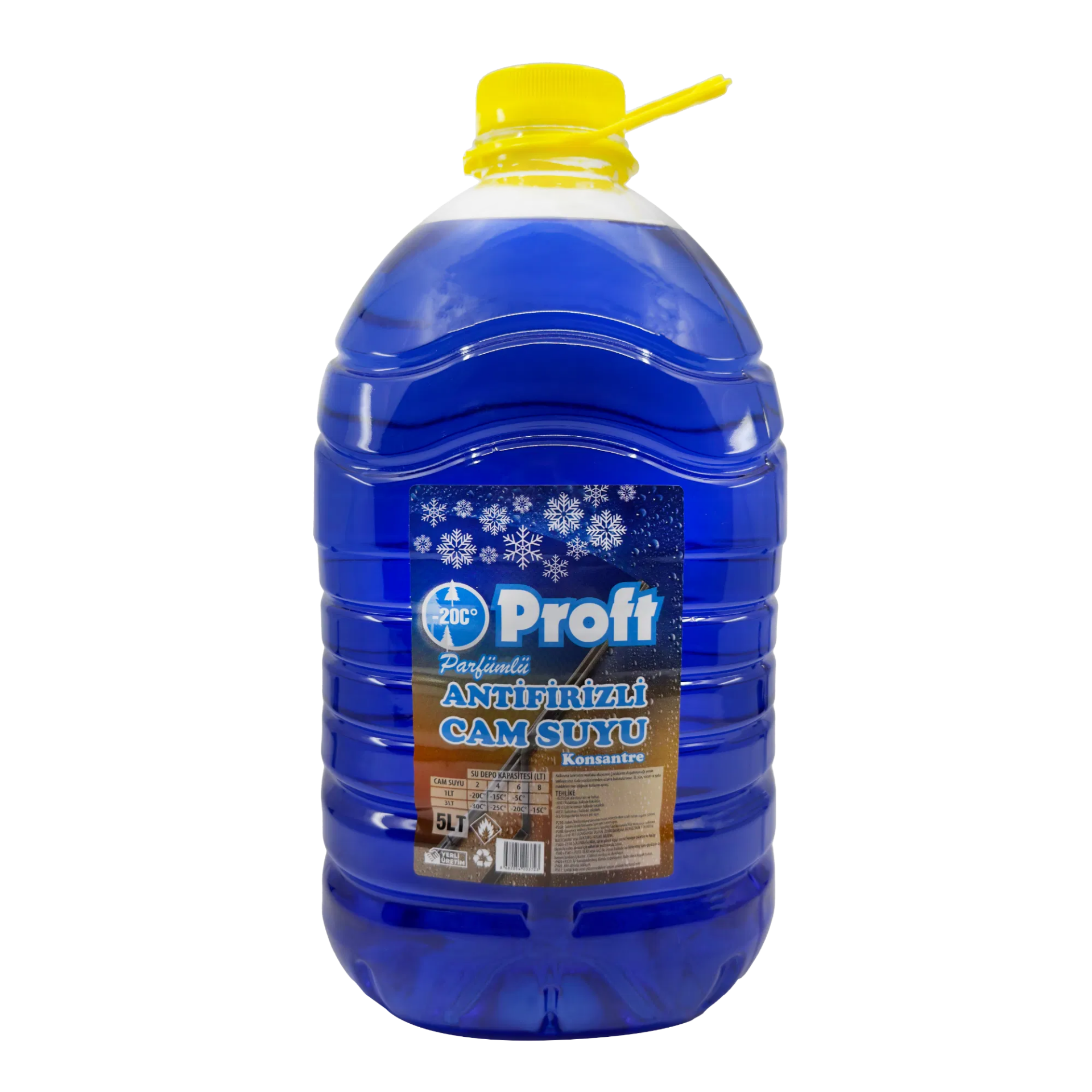Proft Antifrizli Oto Cam Suyu 5 Lt