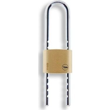 YALE Pirinç Asma Kilit 50mm Uzun Kancalı Ayarlı