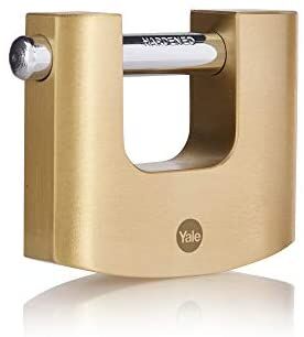 Yale Pirinç Oval Kayar Asma Kilit 90mm