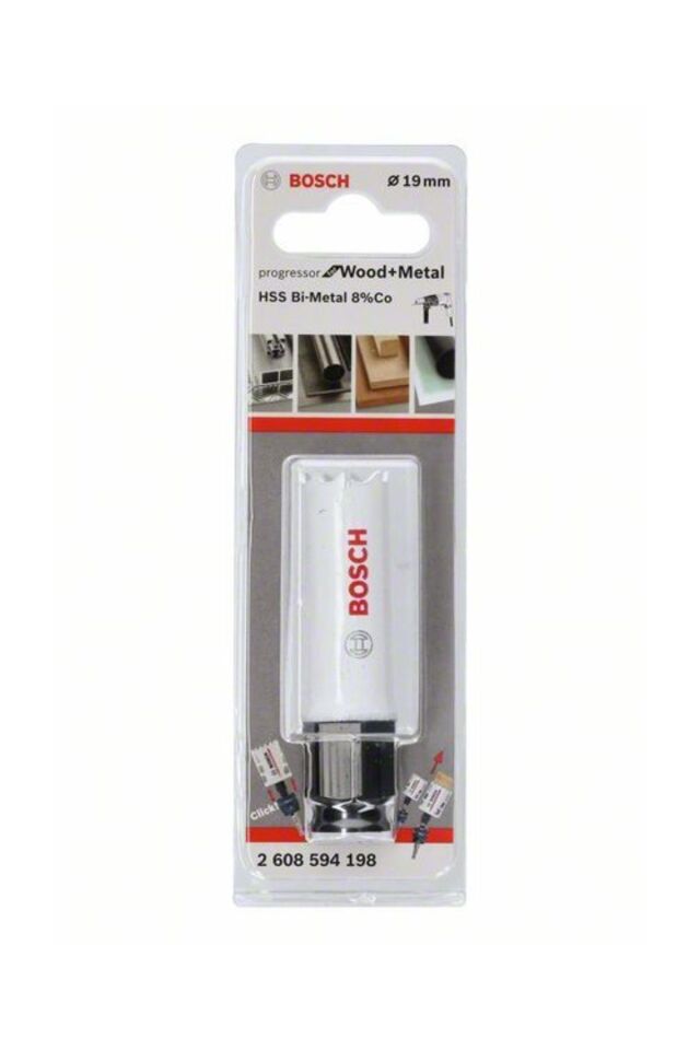Bosch Bi-Metal Ahşap & Metal Panç Otomatik Adaptörlü 19mm