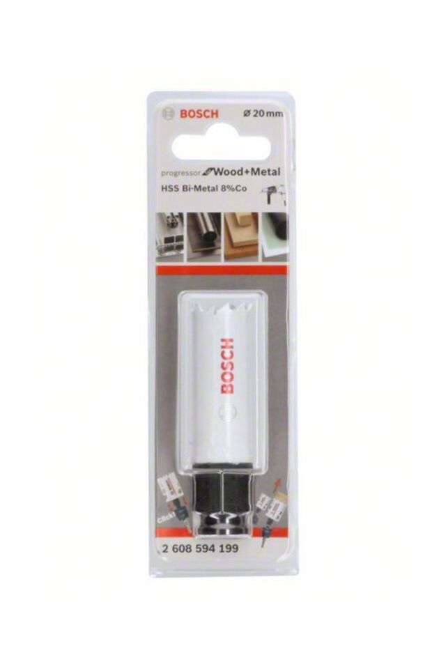 Bosch Bi-Metal Ahşap & Metal Panç Otomatik Adaptörlü 20mm