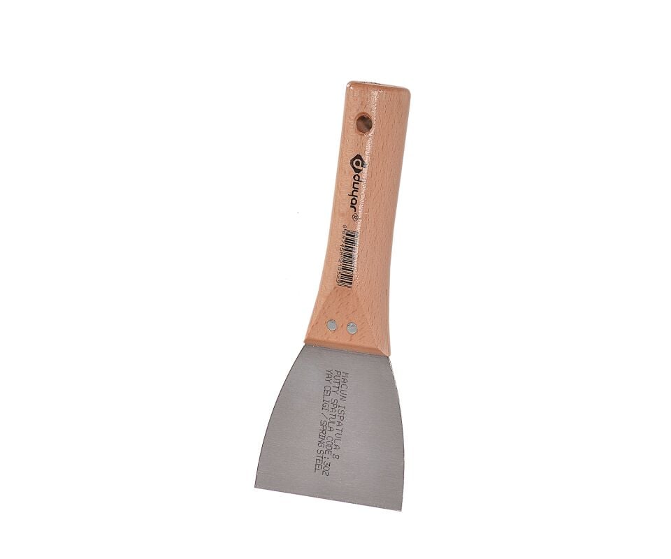 Duyar Macun Spatula Ahşap Sap18 cm