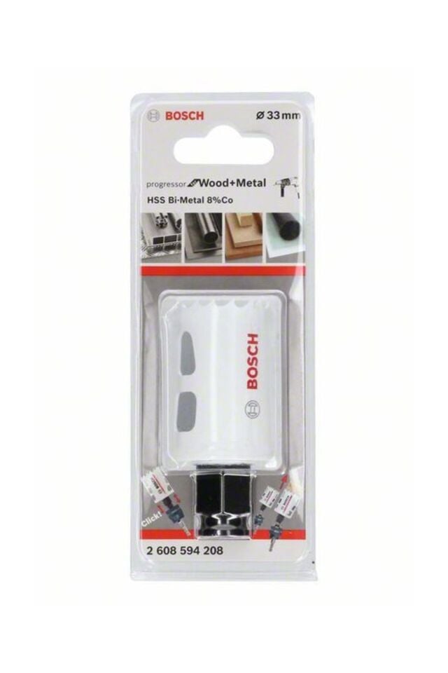 Bosch Bi-Metal Ahşap & Metal Panç Otomatik Adaptörlü 33mm