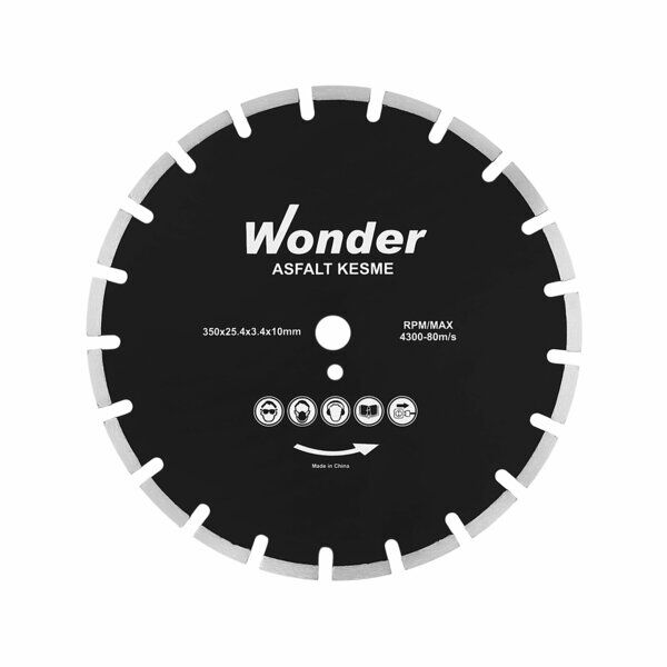 Wonder Turbo Asfalt Testeresi 300x25.4x3.4x7