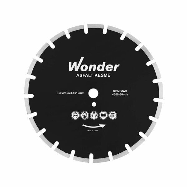 Wonder Turbo Asfalt Testeresi 300x25.4x3.4x7