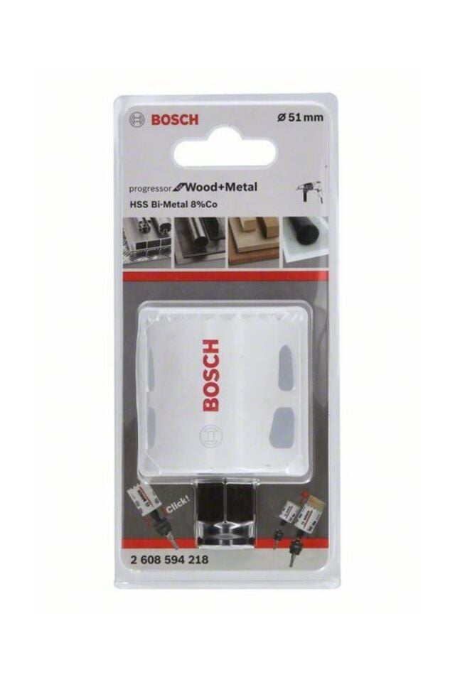 Bosch Bi-Metal Ahşap & Metal Panç Otomatik Adaptörlü 51mm