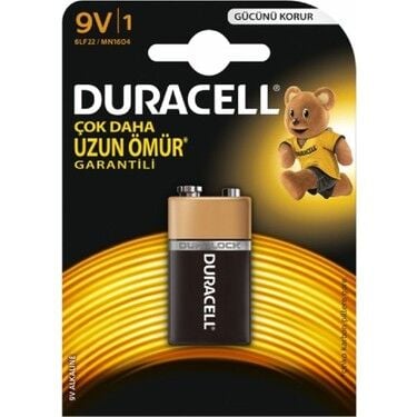 Duracell Alkalin 9 Volt Pil Tekli(002.001.051)