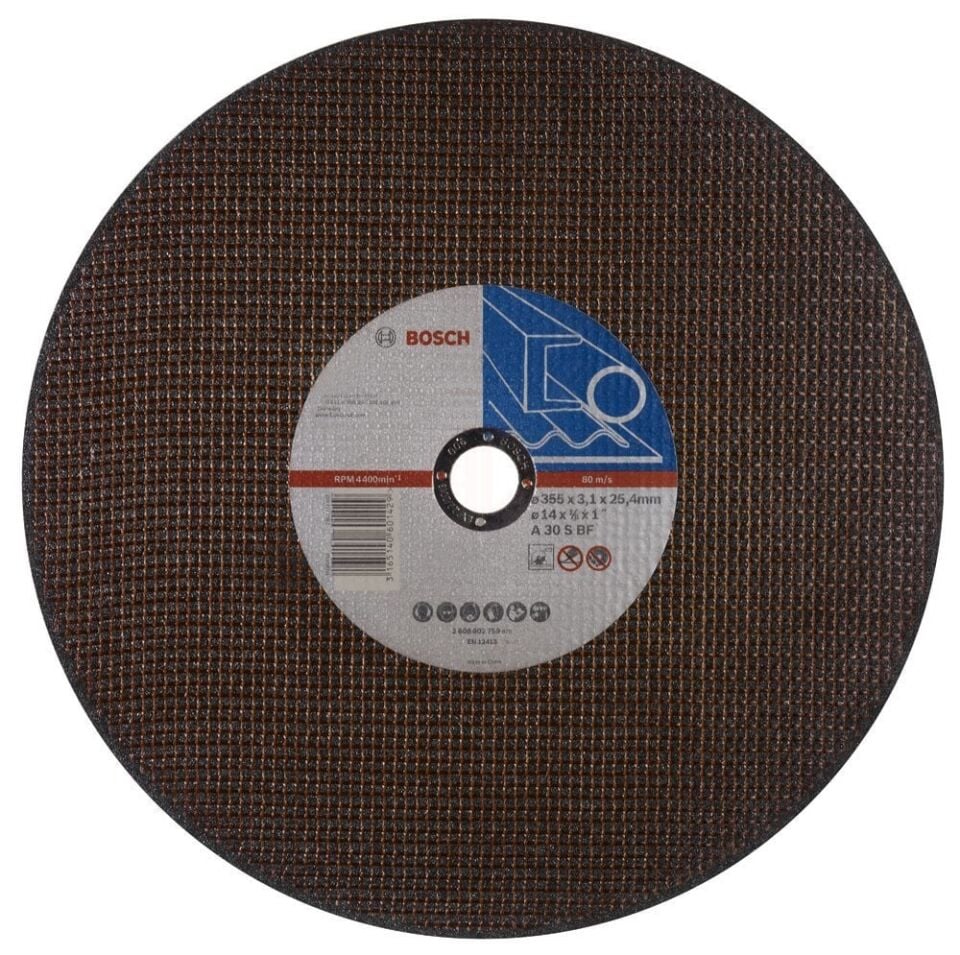 Bosch Metal Kesme 355x3.1x25.4mm Düz Kesici