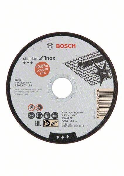 Bosch Sd Inox Rap.Kesme Taşı 125x1.6mm