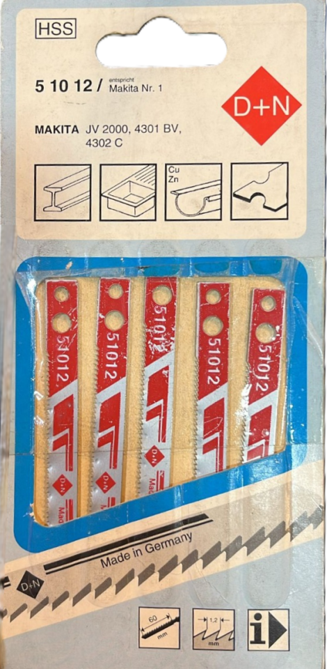 MAKİTA Dekupaj Testere Ucu (Paket 5li)