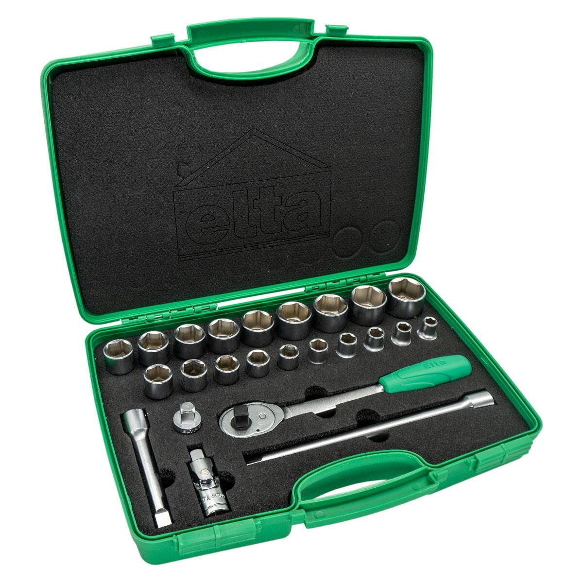 Elta 1/2'' Altı Köşe Lokma Anahtar Seti (24 Parça)