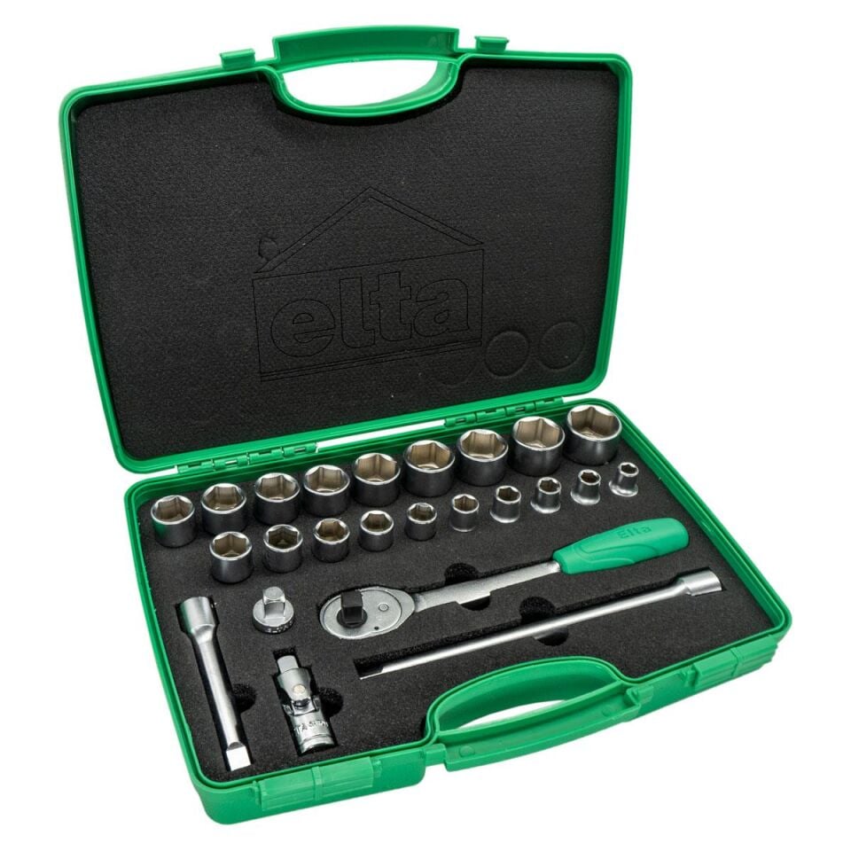 Elta 1/2'' Altı Köşe Lokma Anahtar Seti (24 Parça)