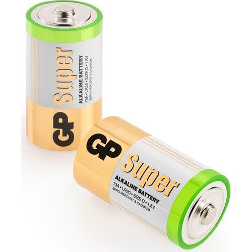 Gp 13AUTR-2U2 Alkalin D Boy Kalın Pil 2'li Paket