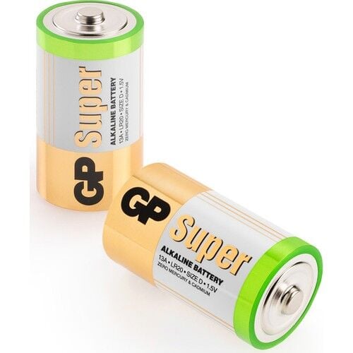 Gp 13AUTR-2U2 Alkalin D Boy Kalın Pil 2'li Paket