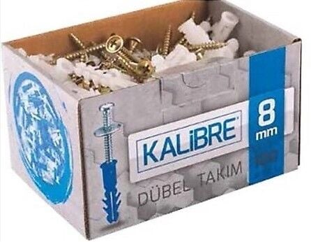 Kalibre Dübel Takımı 8mm (Paket:100)