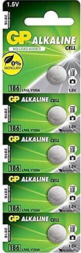 Gp 186 LR43 Alkalin Düğme Pil