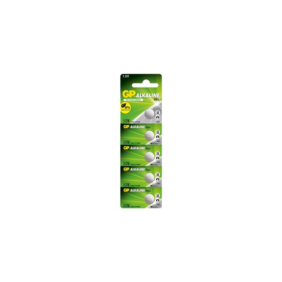 Gp A76-2C5 LR44 Alkalin Düğme Pil
