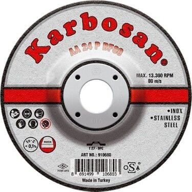 Karbosan Çapak Alma İnox 115x6.4x22 (10680)