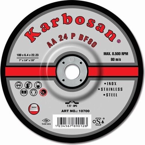 Karbosan Çapak Alma İnox 180x6.4x22 (10700)