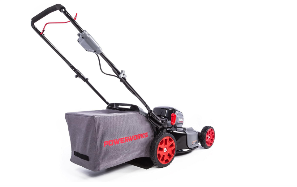 Powerworks PD60LM Akülü Çim Biçme Makinası 46 HP 60V-4Ah Tek Akü 46cm