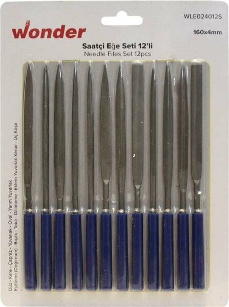 Wonder Saatçi Eğe Seti 12 Li Set 160x4