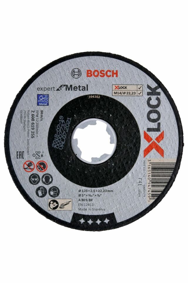 Bosch X-Lock Metal Kesme Disk 125x2.5