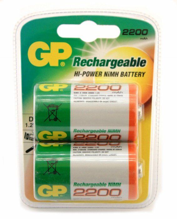 Gp GP220DH-2U2 2200Mah 1.2 Volt Şarjlı Kalın Pil