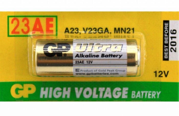 Gp 23AF-2C5 12V Alkalin Pil