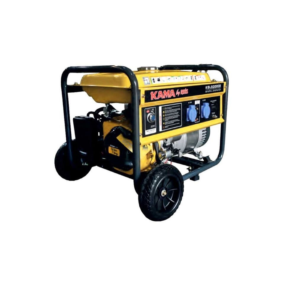 Kama KGL5000CE Benzinli Jeneratör 3,8kW (İpli/Marşlı Çalıştırma)