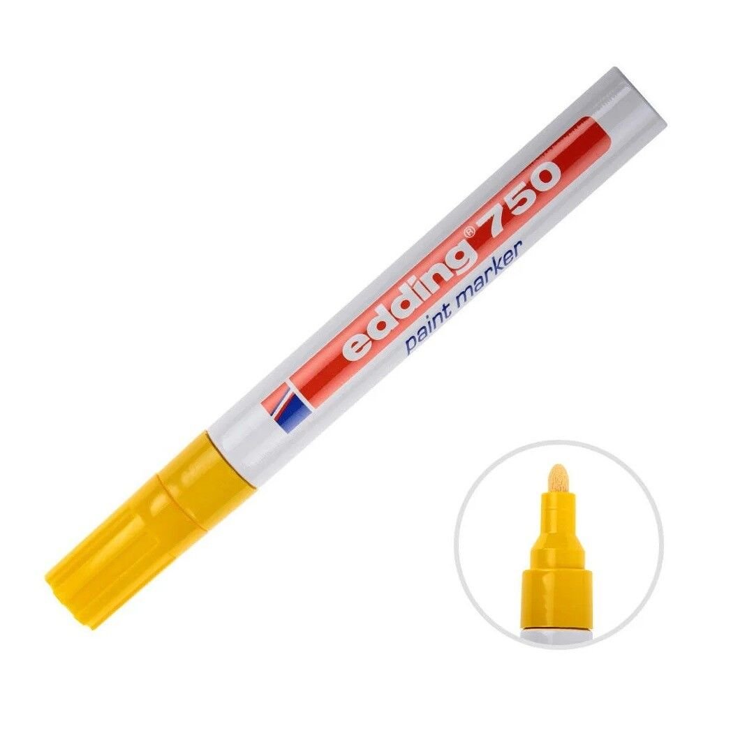 EDDİNG 750 Metal Markalama Kalemi Sarı