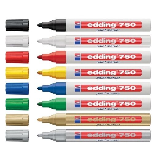 EDDİNG 750 Metal Markalama Kalemi Beyaz