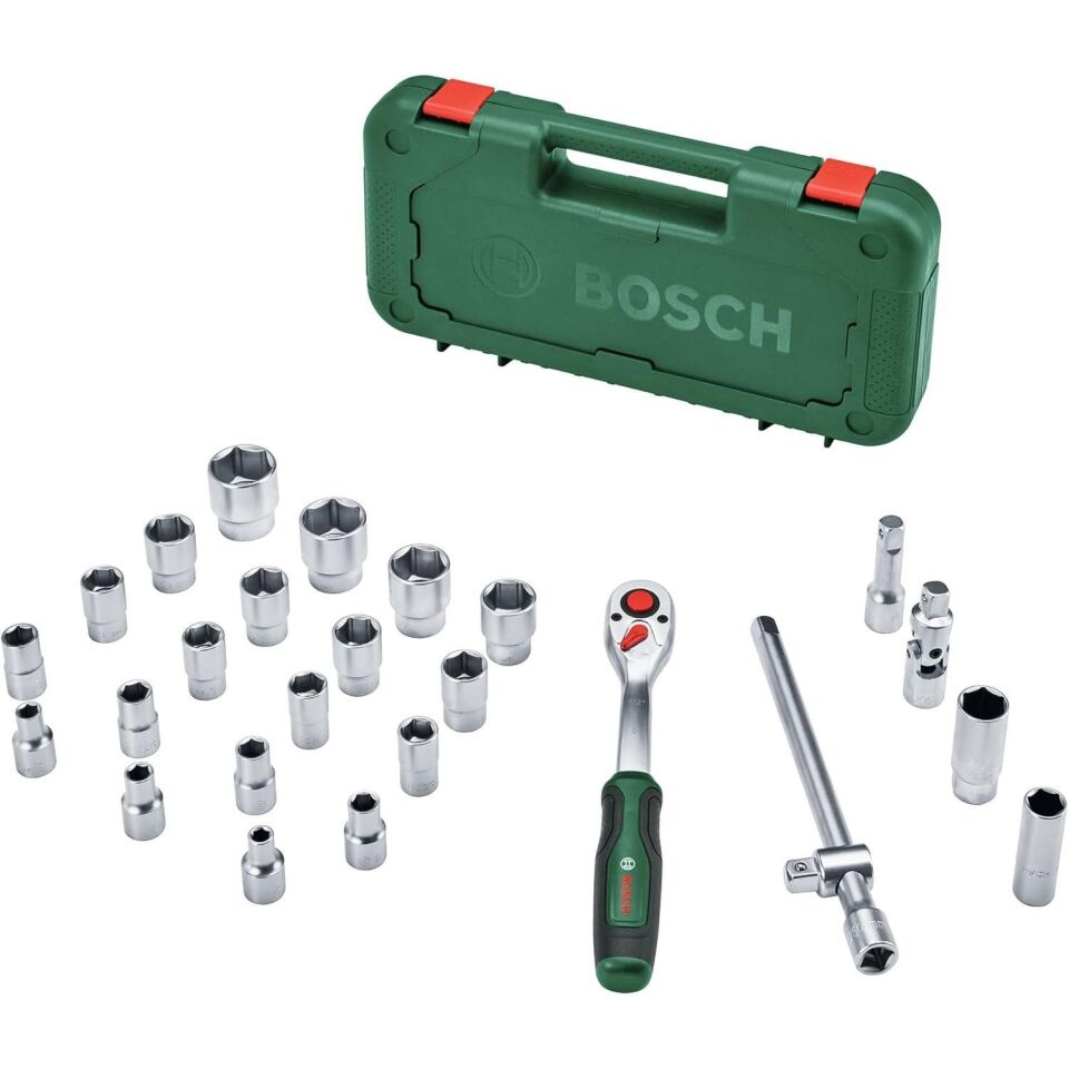 Bosch 1600A02Z9F 1/2'' Cırcırlı 25 Parça Lokma Takımı