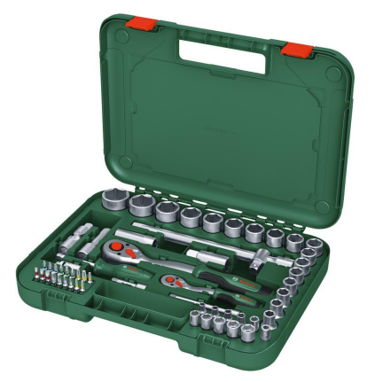 Bosch 1/4'' +  1/2'' Cırcırlı Somun Sıkma Seti 56 Parça