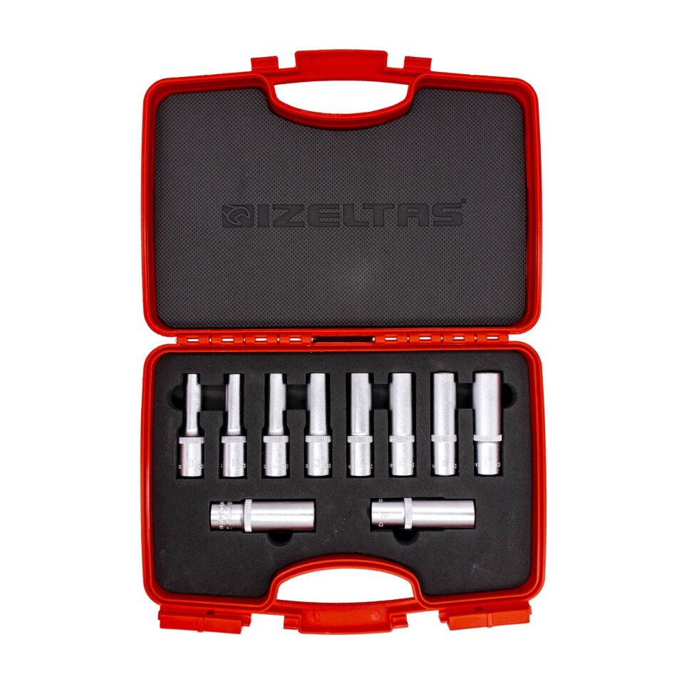 İzeltaş 1/2'' Altı Köşe Derin Lokma Takımı 10 Parça