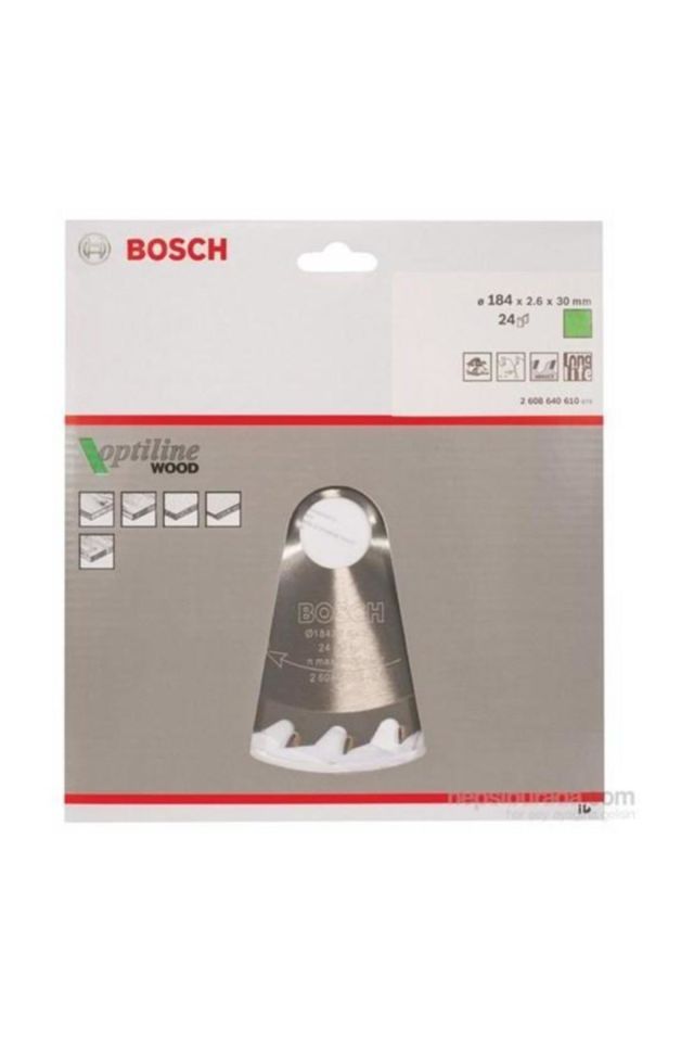 Bosch Daire Testeresi Ahşap 184x30mm 24 Diş
