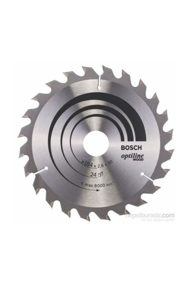 Bosch Daire Testeresi Ahşap 184x30mm 24 Diş