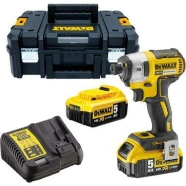 Dewalt DCF887P2-QW Kömürsüz Darbeli Tornavida 18V 5,0Ah 205Nm  (Manuel Toplama Set) (TS)