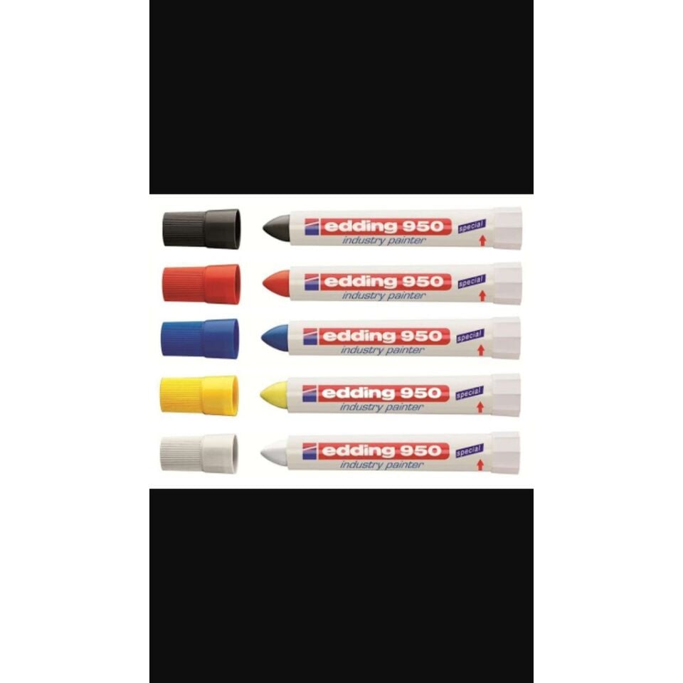 Edding 950 Sarı Endüstri Marker Kalemi