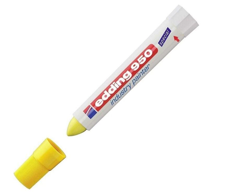 Edding 950 Sarı Endüstri Marker Kalemi
