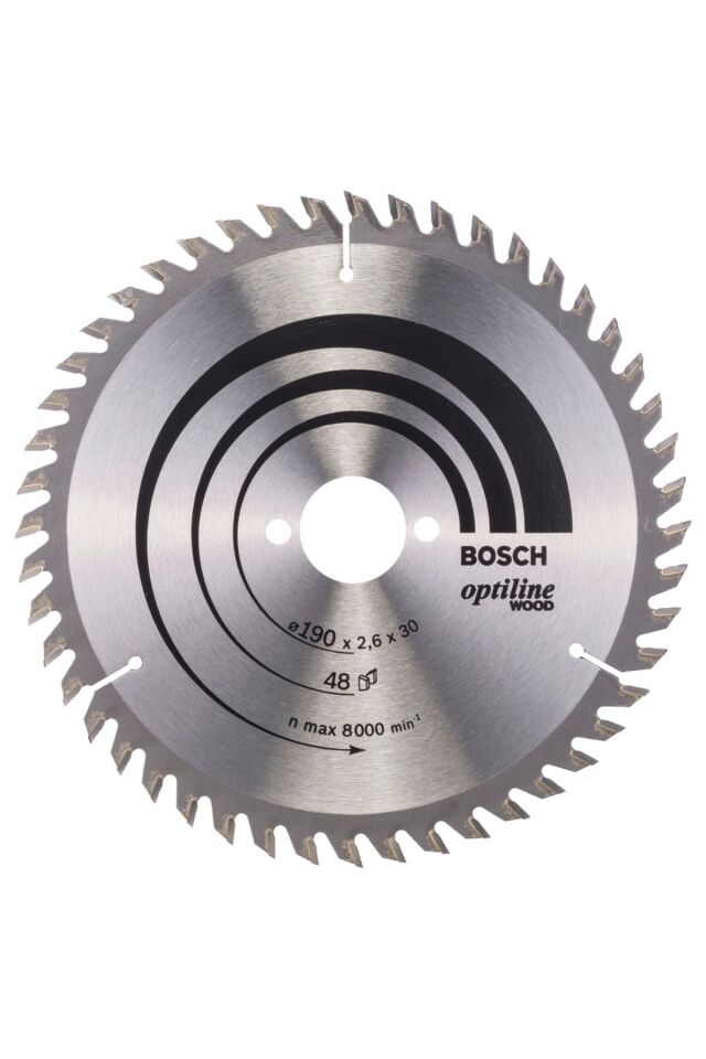 Bosch Daire Testeresi Ahşap 190x30mm 48 Diş