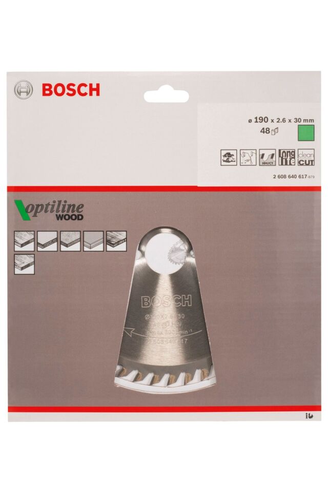 Bosch Daire Testeresi Ahşap 190x30mm 48 Diş