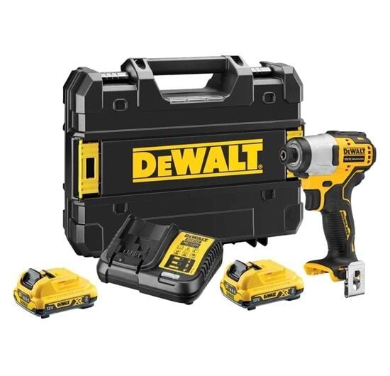 Dewalt DCF801D2-QW Kömürsüz Darbeli Tornavida 12V 2.0Ah 163Nm Tork