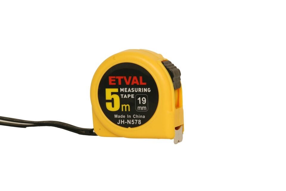 Etval Şerit Metre 5mt x 19mm Kaplamalı JH-N577