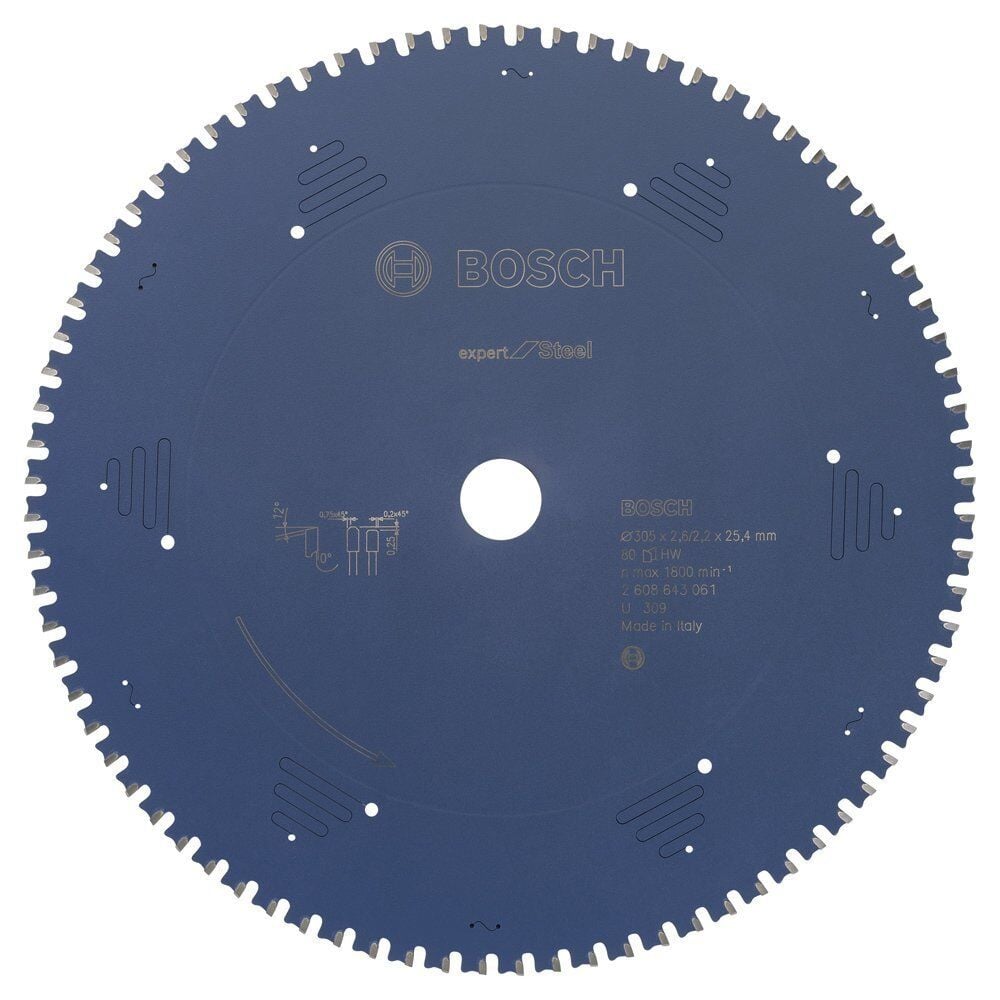 Bosch Daire Testeresi Metal Kesme 305x25.4mm 80 Diş