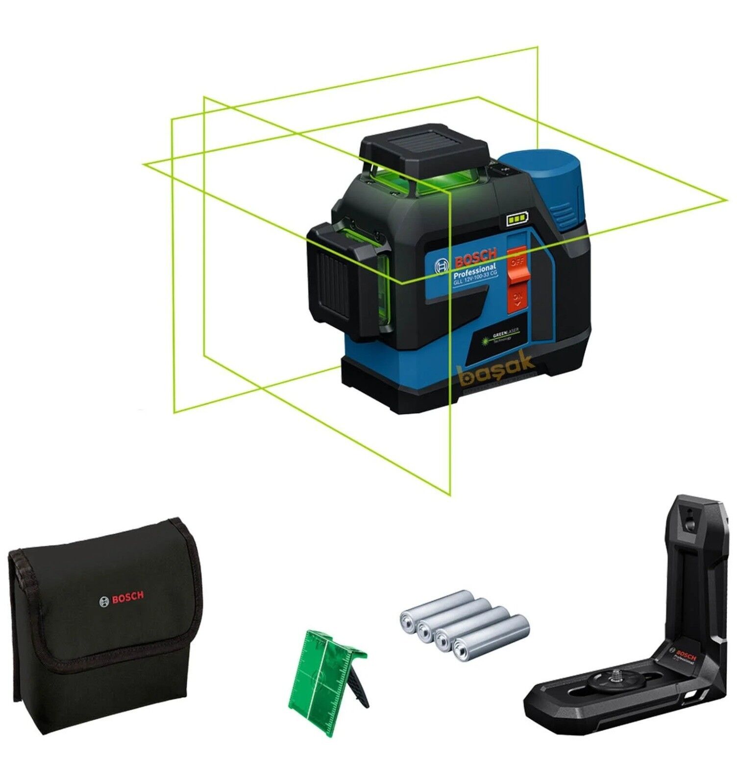 Bosch Profesyonel Gll 12V-100-33 Cg Pil 0601065400